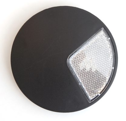 Wieldop zwart met reflector