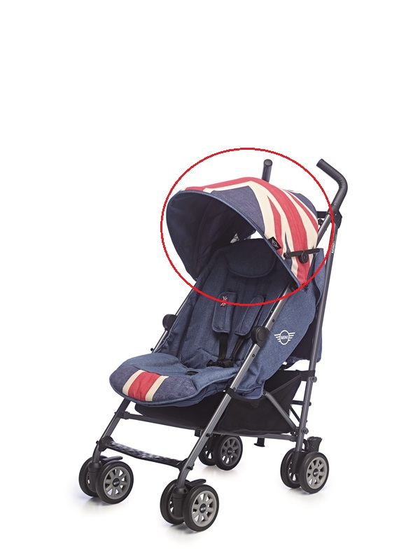 Zonnekap Union Jack Vintage - Afbeelding 1