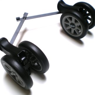 Achterwielen set grijs met rem