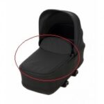 Afdekhoes zwart voor reiswieg