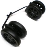 Achterwielen zwart met rem-1376