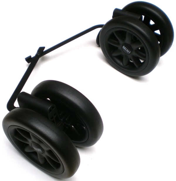 Achterwielen zwart met rem-1376