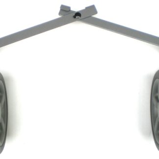 Achterwielen licht grijs met rem