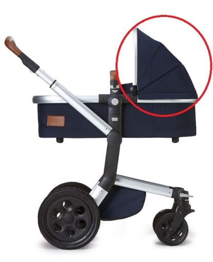 Zonnekap wieg Parrot Blue