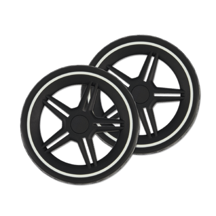 Complete wielenset zwart/wit-0