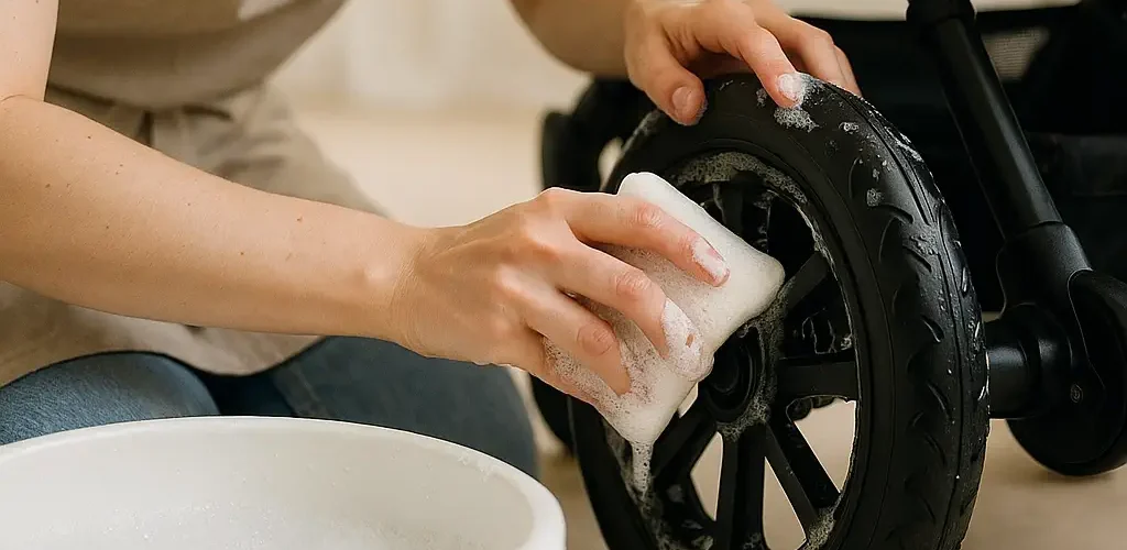 Kinderwagen reiniging