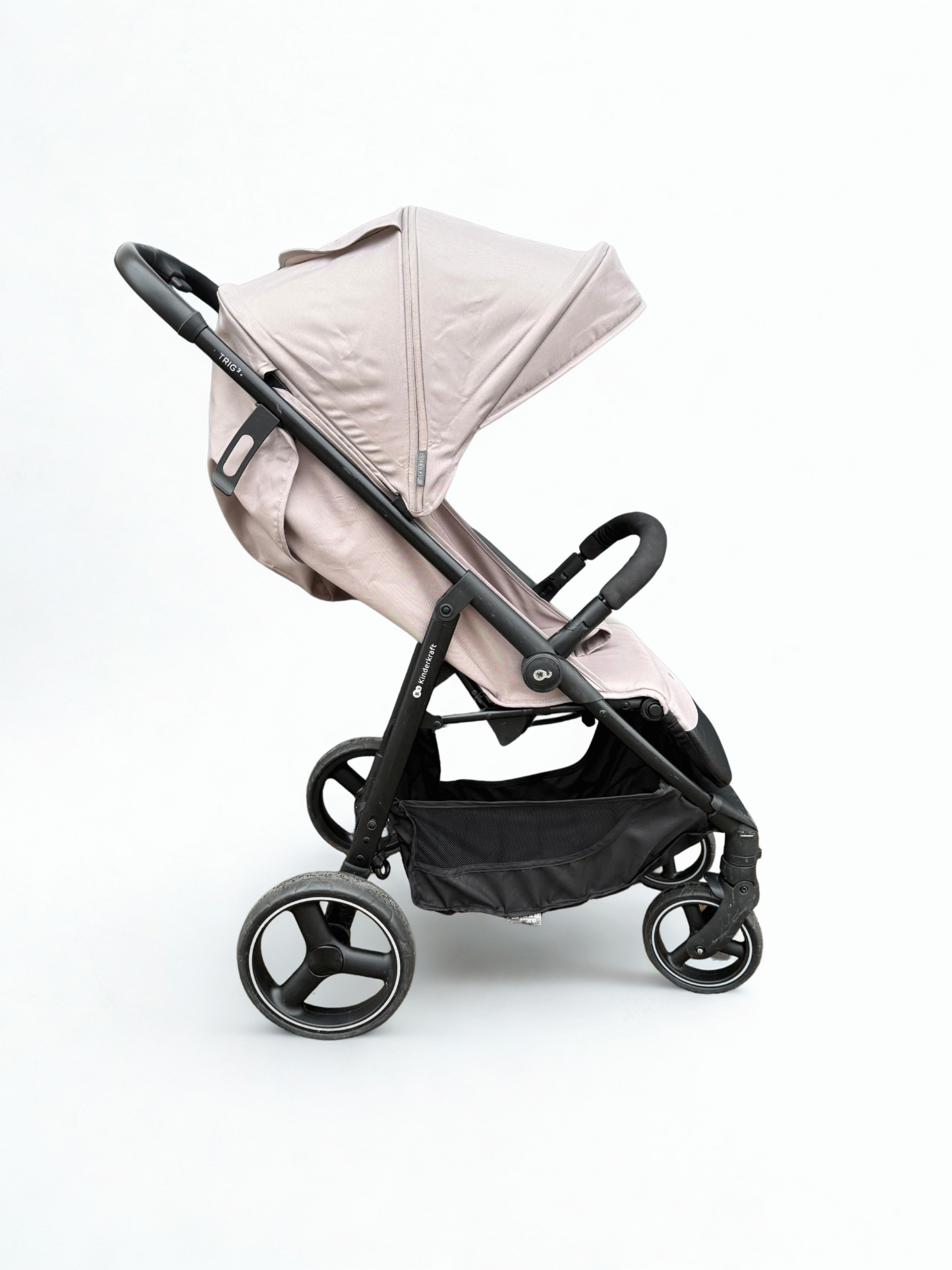 8282e55b-43f5-4499-9cdd-a8bfadeec22f - Bewerkt Preloved Kinderkraft TRIG 3 Buggy - Beige - Afbeelding 1